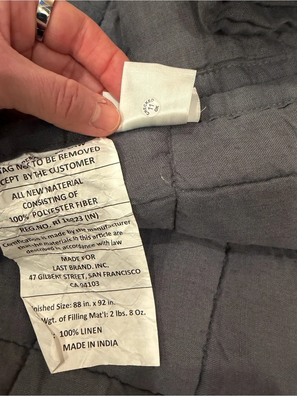 Quince 100% Linen Quilt and Shams